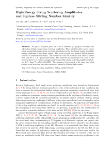 High-Energy String Scattering Amplitudes and Signless Stirling Number Identity