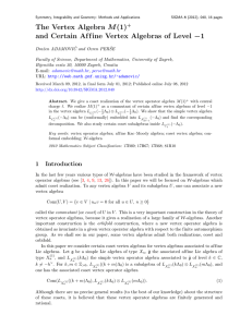 The Vertex Algebra M (1) +