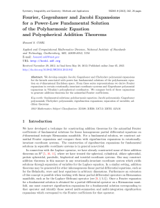 Fourier, Gegenbauer and Jacobi Expansions for a Power-Law Fundamental Solution