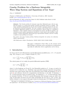 Cauchy Problem for a Darboux Integrable e ?