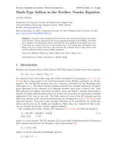 Mach-Type Soliton in the Novikov–Veselov Equation
