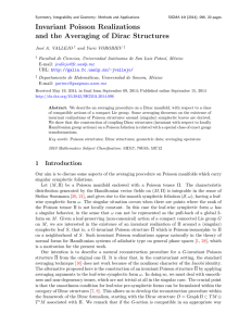 Invariant Poisson Realizations and the Averaging of Dirac Structures