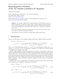 Hypergeometric Solutions of the A -Surface q-Painlev´ e IV Equation