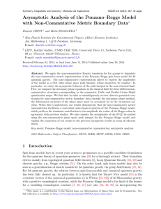 Asymptotic Analysis of the Ponzano–Regge Model Data ?