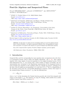 Post-Lie Algebras and Isospectral Flows