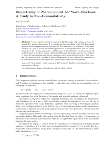 Bispectrality of N -Component KP Wave Functions: A Study in Non-Commutativity