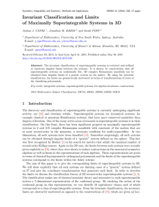 Invariant Classif ication and Limits of Maximally Superintegrable Systems in 3D