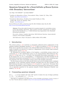 Quantum Integrals for a Semi-Inf inite q-Boson System teractions ?