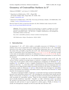 Geometry of Centroaf f ine Surfaces in R 5