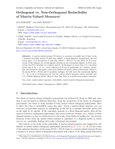 Orthogonal vs. Non-Orthogonal Reducibility Measures ?