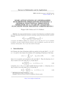 SOME APPLICATIONS OF GENERALIZED RUSCHEWEYH DERIVATIVES INVOLVING A GENERAL FRACTIONAL DERIVATIVE