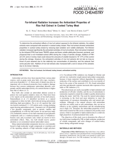 Far-Infrared Radiation Increases the Antioxidant Properties of