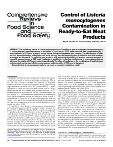 Listeria  Ready-to-Eat Meat Products