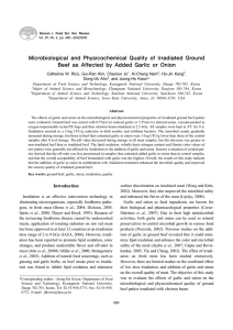 Microbiological and Physicochemical Quality of Irradiated Ground