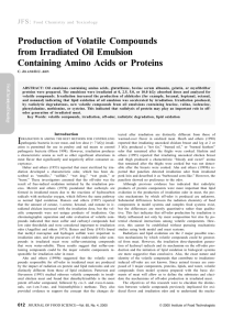 Production  of  Volatile  Compounds