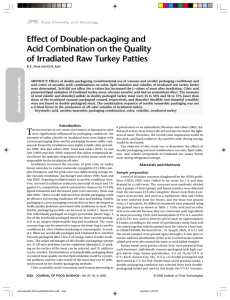 Effect of Double-packaging and Acid Combination on the Quality JFS: