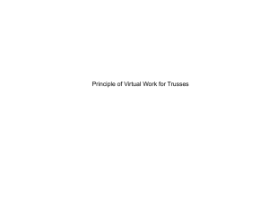 Principle of Virtual Work for Trusses