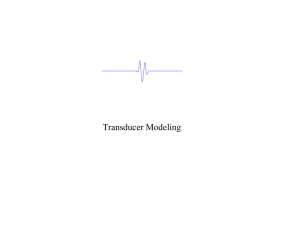 Transducer Modeling