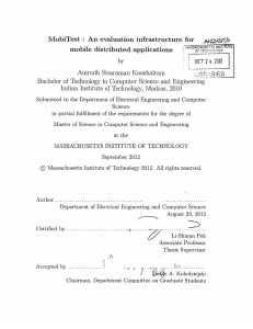 'est  :  An  evaluation  infrastructure for MobiT