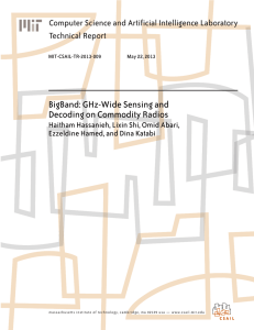 BigBand: GHz-Wide Sensing and Decoding on Commodity Radios Technical Report