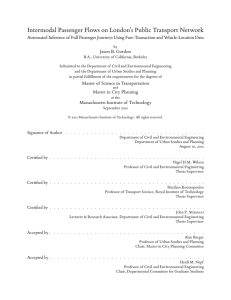 Intermodal Passenger Flows on London’s Public Transport Network