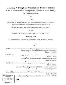 with  A  Mesoscale  Atmospheric  Model: A ... in  Deforestation Li  Yu