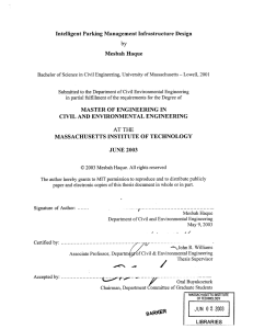 Mesbah  Haque Intelligent Parking Management Infrastructure Design by