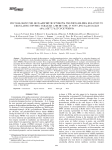 POLYHALOGENATED AROMATIC HYDROCARBONS AND METABOLITES: RELATION TO