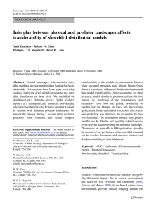 Interplay between physical and predator landscapes affects