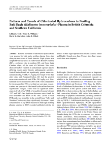 Patterns and Trends of Chlorinated Hydrocarbons in Nestling