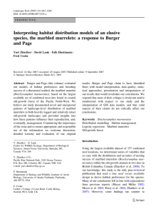 Interpreting habitat distribution models of an elusive