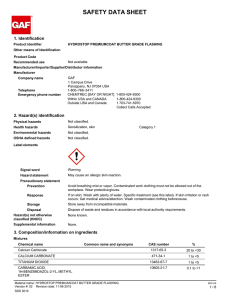 SAFETY DATA SHEET 1. Identification