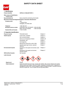 SAFETY DATA SHEET 1. Identification