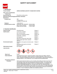 SAFETY DATA SHEET 1. Identification