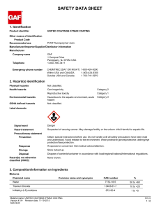 SAFETY DATA SHEET 1. Identification