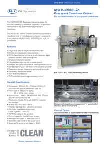 NEW: Pall PCC61-KC Component Cleanliness Cabinet For the determination of component cleanliness