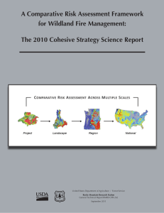 A Comparative Risk Assessment Framework for Wildland Fire Management: