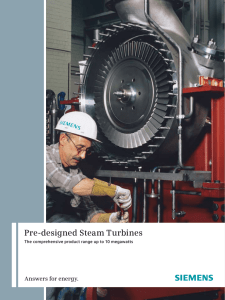 Pre-designed Steam Turbines Answers for energy.