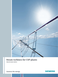Steam turbines for CSP plants Answers for energy. Industrial steam turbines