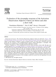 Evaluation of the circumplex structure of the Activation