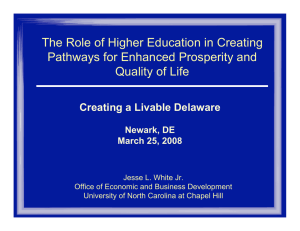 The Role of Higher Education in Creating Quality of Life