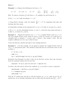 Sheet 5 Example 1. 1