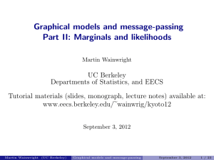 Graphical models and message-passing Part II: Marginals and likelihoods