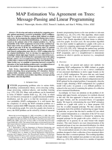 MAP Estimation Via Agreement on Trees: Message-Passing and Linear Programming