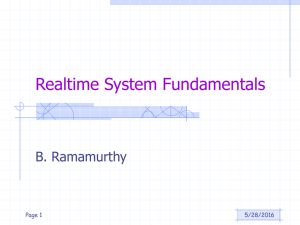 Realtime System Fundamentals B. Ramamurthy 5/28/2016 Page 1
