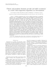 Climate and predation dominate juvenile and adult recruitment