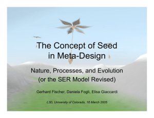 The Concept of Seed in Meta-Design Nature, Processes, and Evolution