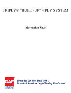 TRIPLY® “BUILT-UP” 4 PLY SYSTEM Information Sheet