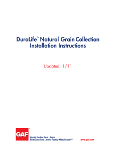 DuraLife Natural Grain Collection Installation Instructions