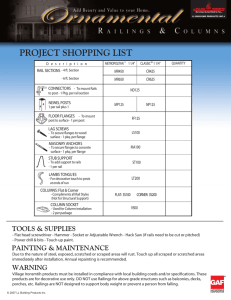 PROJECT SHOPPING LIST ® CR425 MR450
